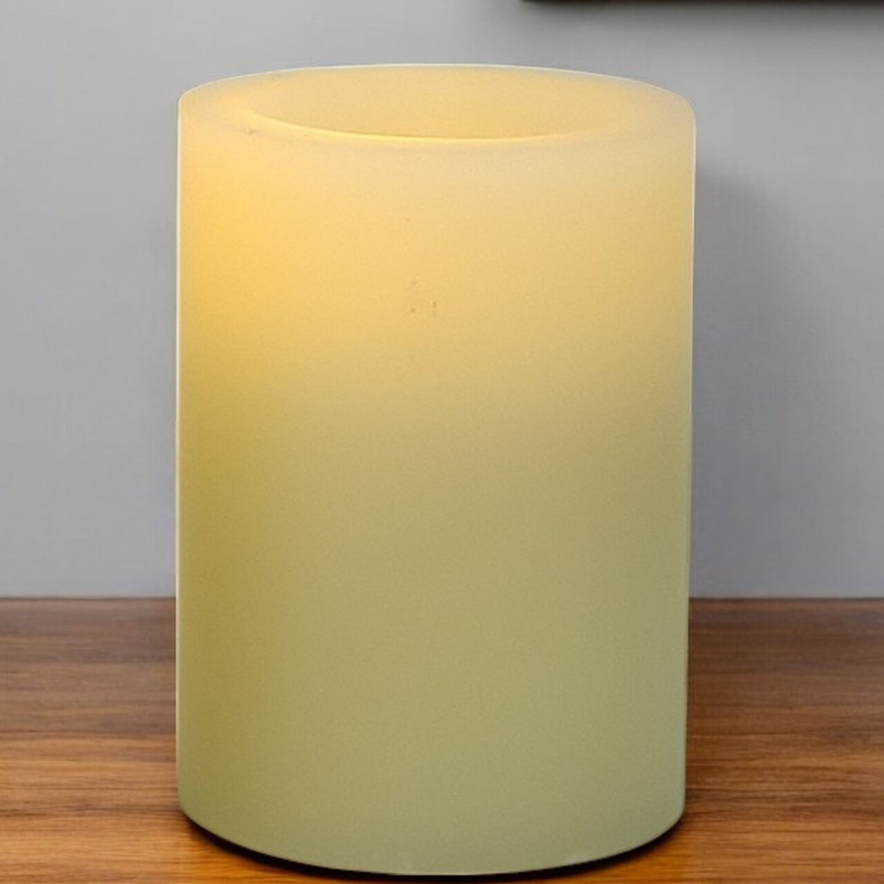 Edge Collections - 4" x 3" - White - Flameless Candle for Inviting Atmosphere - 1 Piece